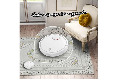 BORNART CARPET %100 PAMUK TABAN DEKORATİF KLASIK DESEN ZAFFRE 2234A 80X150