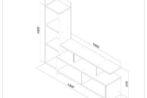 ÇINAR TV ÜNİTESİ CEVİZ