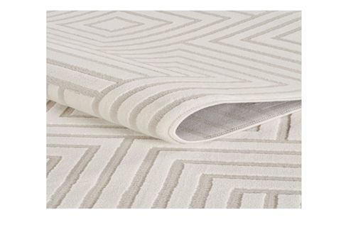 JASMİNE SERİSİ BAMBU DOKULU MAKİNE HALISI, KREM, DE503, 100X400