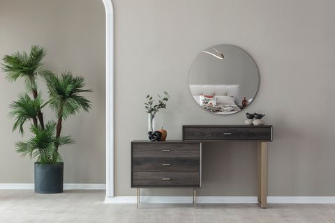 PANDORA NOX YATAK ODASI TAKIMI CAMLI, KÖŞE MODÜLLÜ, KOYU CEVİZ