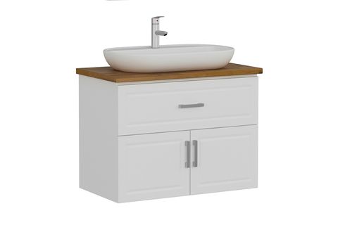 SANYA ALT BANYO DOLABI, BEYAZ, 85 CM