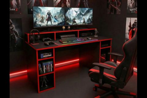 ARENA RGB IŞIKLI LEDLİ UZAKTAN KUMANDALI OYUNCU MASASI