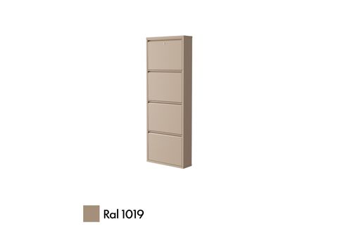 VEGA KİLİTLİ METAL AYAKKABILIK, CAPPUCCİNO, 4 KAPAKLI