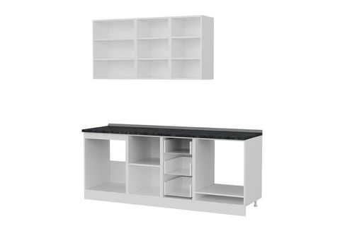 MİNAR CRYSTAL 205 CM MUTFAK DOLABI BEYAZ 3