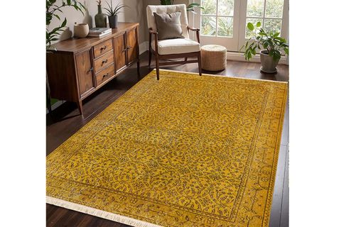 SARI VİNTAGE KİLİM DOKUMA TABAN HALI, 317 YNG, 120X180 CM