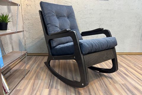 KONTES SALLANAN SANDALYE, ANTRASİT, WENGE SİYAH AYAK