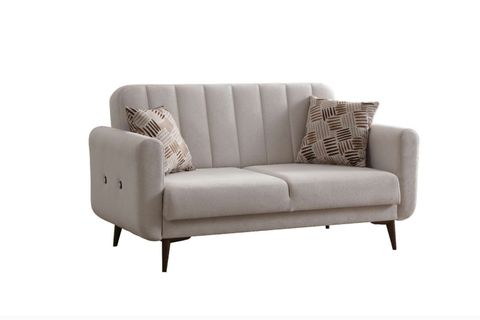 BONA İKİLİ KOLTUK, CEVİZ AYAK, BEJ