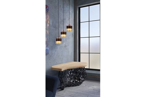 AVONNI AV-60193-3Y-CPR BAKIR PATİNA BOYALI MODERN AVİZE 70X15 CM
