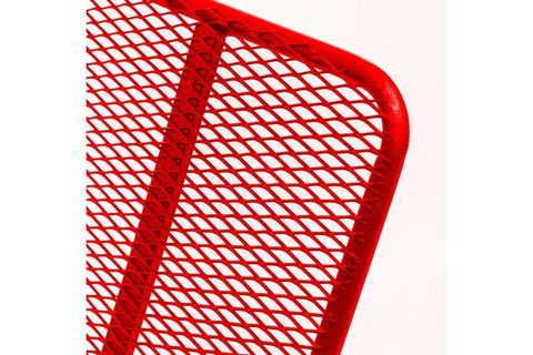 RETODESİGN MİNDERLİ SALLANAN SANDALYE, KIRMIZI, METAL