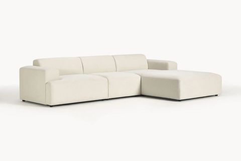 ELSA KETEN KÖŞE KOLTUK, SAĞ KÖŞE, KIRIK BEYAZ