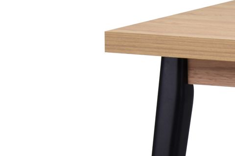 AVANOS MDF SABİT MUTFAK MASASI, 60X90 CM, NATUREL SİYAH