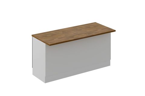 ALVİNKA 180 CM MBR_C ADA MUTFAK DOLABI, BEYAZ ANTRASİT MDF