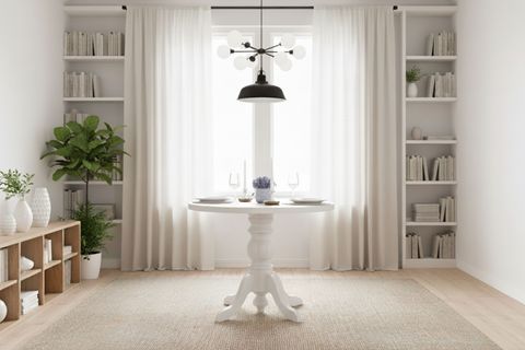 LİNDO BEYAZ AHŞAP MASA SANDALYE TAKIMI, 100X100