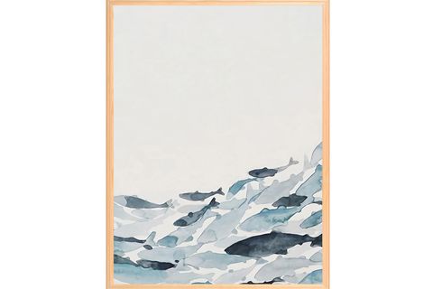 DERİN MAVİ TABLO SETİ, 50X70