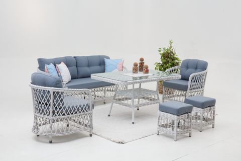 PALMA RATTAN ÜÇLÜ OTURMA GRUBU