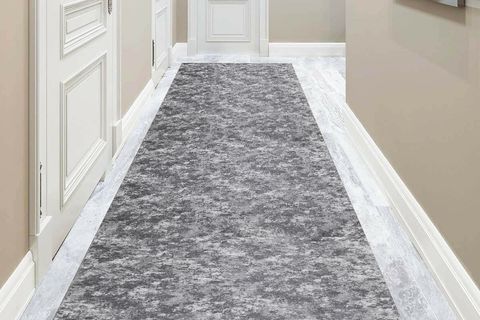 GÜNEŞAÇAR HOME SALON MUTFAK KORİDOR YOLLUK KAYMAZ TABAN RULO KESME GRİ HALI 100X500