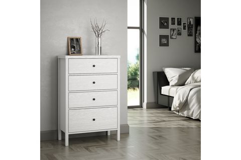 VENEZİA MİNİFİKS ŞİFONYER, WOOD BEYAZ, 4 ÇEKMECELİ