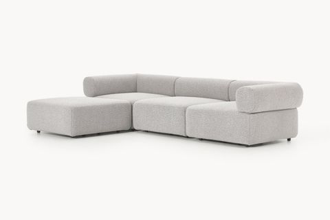 ALBA BUKLE MODÜLER KÖŞE KOLTUK, GRİ