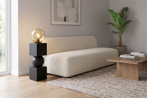 SPHERE MASİF AHŞAP KÜRE LAMBADER, SİYAH