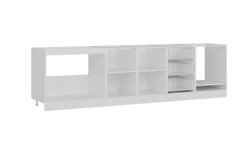 MİNAR 300 CM MUTFAK DOLABI BEYAZ DORE 300-D4-ALT MODÜL