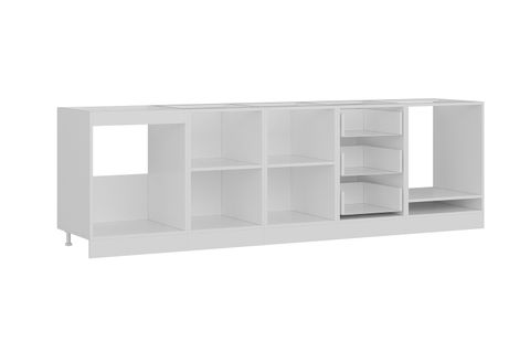 MİNAR 270 CM MUTFAK DOLABI BEYAZ DORE 270-D3-ALT MODÜL