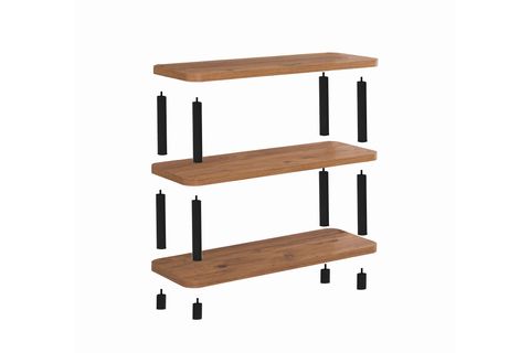 DORA STEP KISA KİTAPLIK, ATLANTİK SİYAH, 80X28