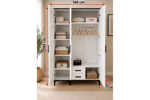 STARLİNE DOLAP, 3 KAPAKLI