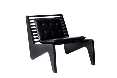 SOHOMANJE GERÇEK DERİ BERJER, SİYAH