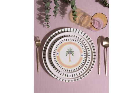 THE MİA ITALİAN SUMMER PASTA TABAĞI 6LI SET 19 CM