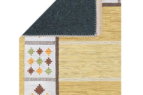 HASIR DESENLİ  VİNTAGE DOKUMA TABAN HALI, 372 YNG, 100X150 CM