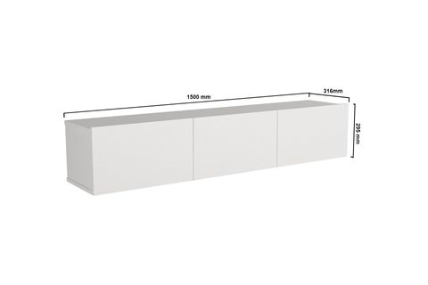 PERGAMON TV ÜNİTESİ, BEYAZ, 150 CM
