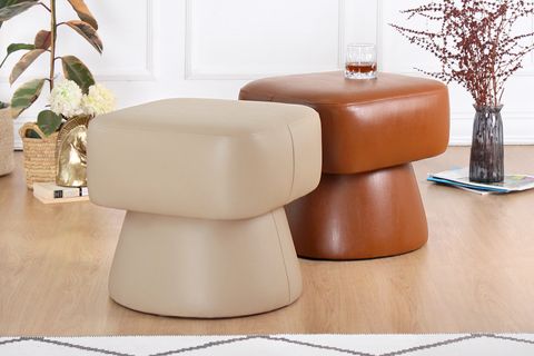 LOOSCA DERİ PUF, BEJ