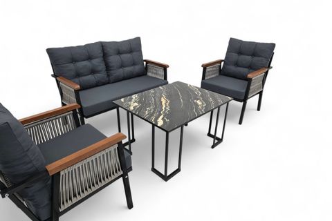 MESA İKİLİ METAL BAHÇE OTURMA TAKIMI