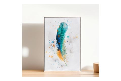 BOHO TÜY MOTİFLİ KANVAS TABLO, DESEN 4