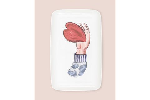 THE MİA LUV DİKDÖRTGEN SERVİS TABAĞI 31X20 CM