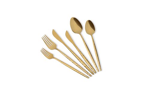 THE MİA SHİNY ÇATAL KAŞIK BIÇAK TAKIMI GOLD 36 PARÇA