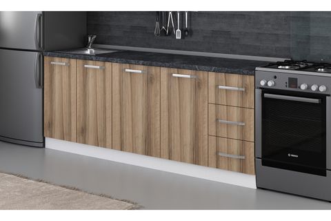 MİNAR 215 CM MUTFAK DOLABI BEYAZ DORE 215-D1-ALT MODÜL