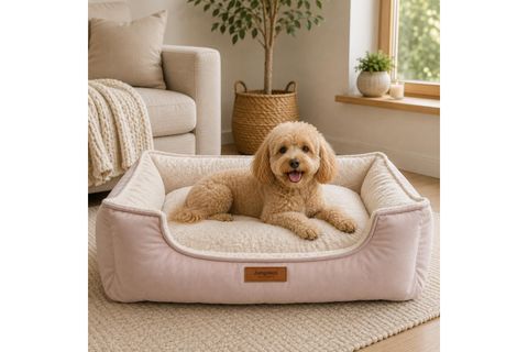 DREAMY NEST BED, A.PEMBE KREM, XL BEDEN, 75X95X22 CM
