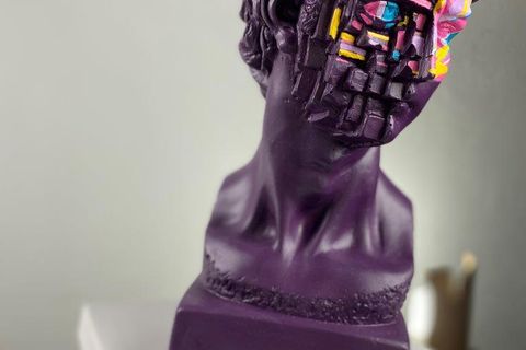 DAVID PURPLE POP POP ART DEKORATİF ROMA YUNAN HEYKELLERİ