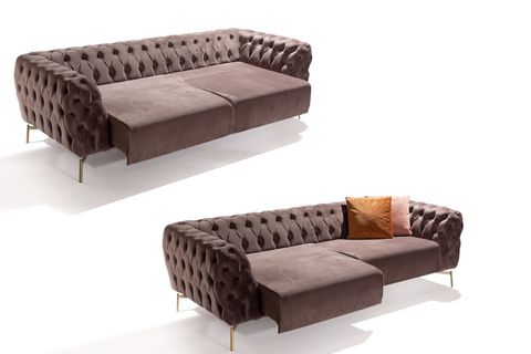 MİNDA KOLTUK TAKIMI, KAHVE, METAL AYAK