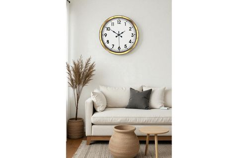 METAL GOLD STANDART DUVAR SAATİ 40 CM
