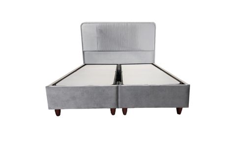 LUNA NUVA BAZA VE BAŞLIK SETİ, AÇIK GRİ, 100X200