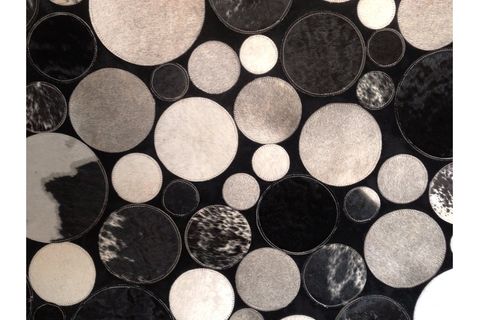 PLANET DERİ PATCHWORK SİYAH BEYAZ 100X300