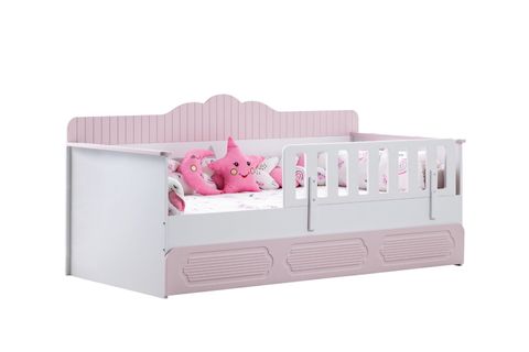 FLOWER YAVRULU MONTESSORİ KARYOLA, PEMBE