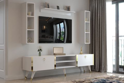 CRONO TV ÜNİTESİ, BEYAZ