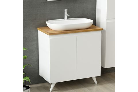NİKA BANYO DOLABI AY2K111, BOY BEYAZ, 85 CM