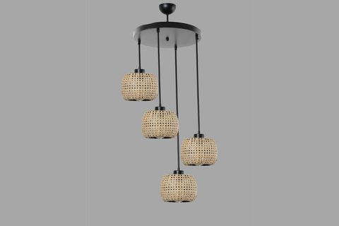 LUMEXX TIGER DÖRTLÜ TEPSİLİ RATTAN SARKIT