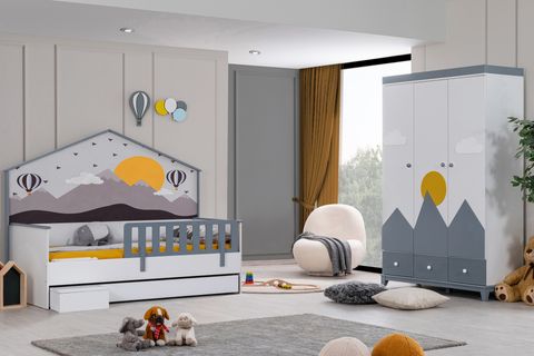 STAR YAVRULU MONTESSORİ ÇOCUK ODASI TAKIMI, 3 KAPAKLI