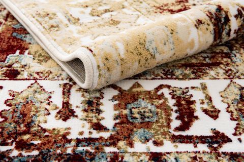ETHNIC DOKUMA MAKINE HALISI, YUVARLAK, BORDO, 160X160, 1923BD