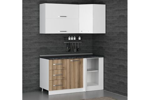 MİNAR 150CM KÖŞE MUTFAK DOLABI BEYAZ DORE K150D4